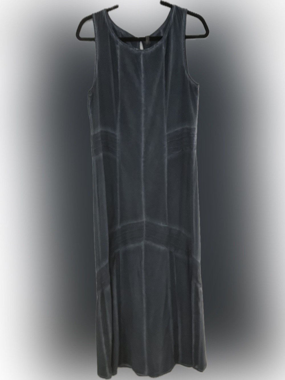 Women's Dark Navy XCVI Maxi Sleeveless Dress- Versatile Everyday Style